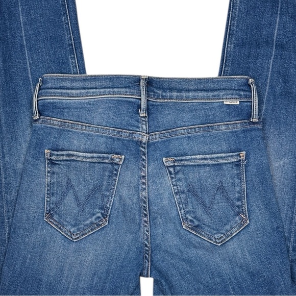 MOTHER Mid Rise Dazzler Ankle Fray 25 Opposites Attract Stretch Retail $238 - Picture 9 of 10